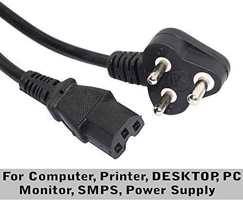 FEDUS 3M Computer Power Cable Cord for Desktops PC and Printers/Monitor  SMPS Power Cable IEC Mains Power Cable Black